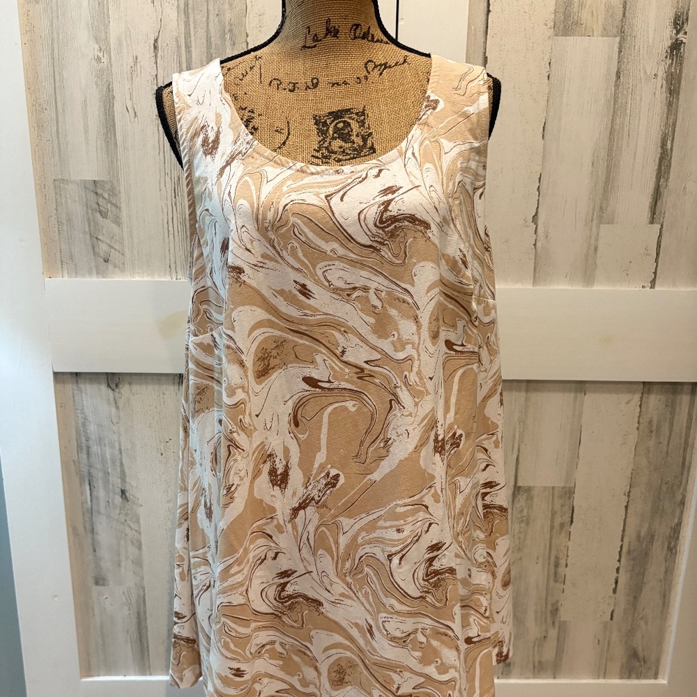 JUNE + VIE TUNIC TOP 14-16W   NWOT